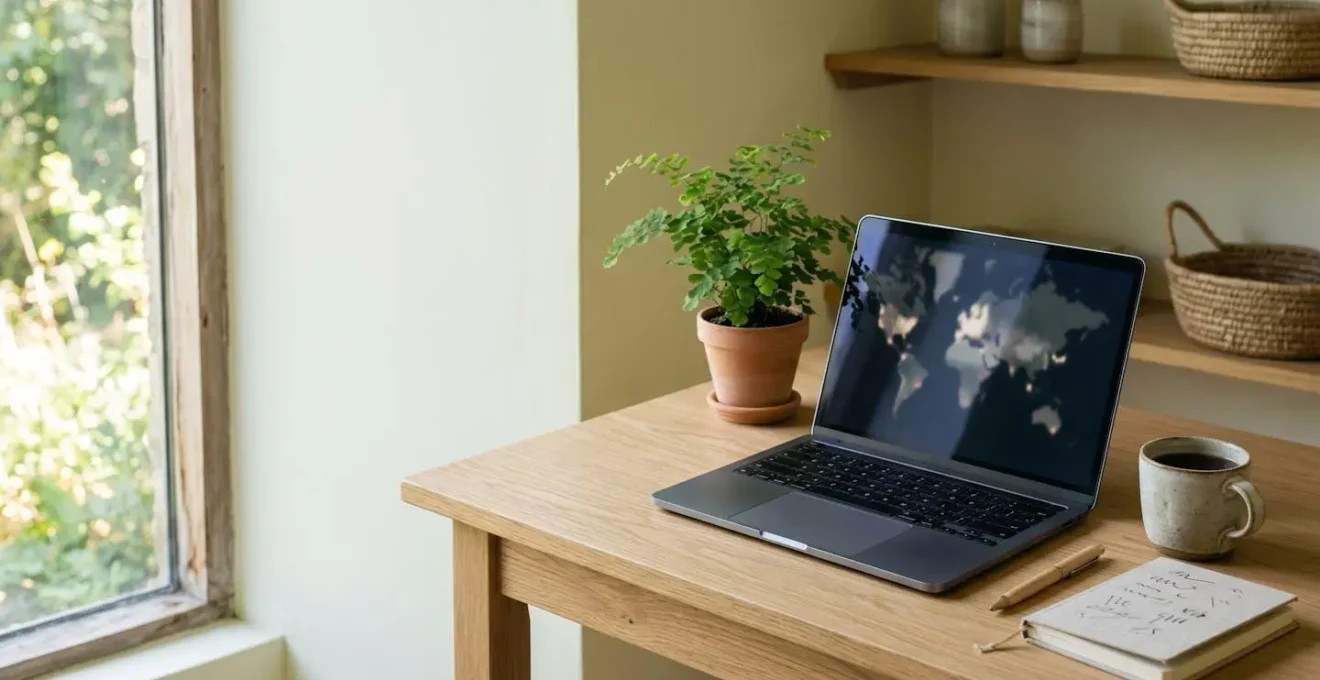 Atmosphère minimaliste évoquant la recherche et la découverte de trésors uniques en ligne