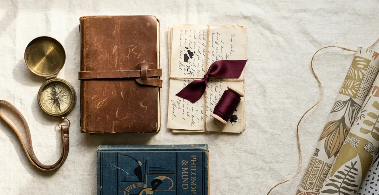 Composition symbolique évoquant la personnalisation des cadeaux et la compréhension psychologique