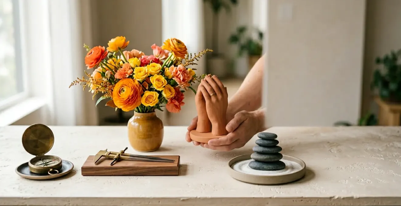 Scène éditoriale représentant le processus de sélection de cadeaux basé sur la psychologie de la personnalité