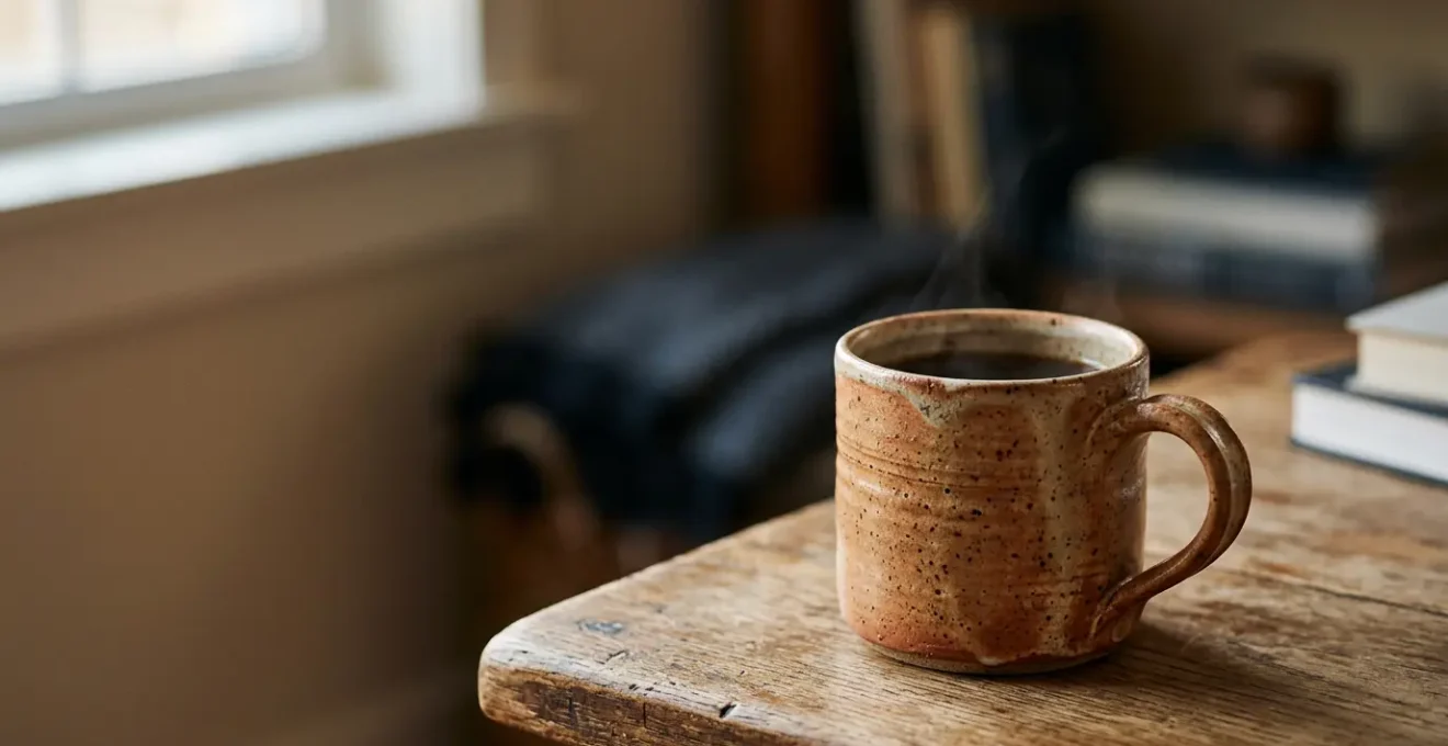 Composition minimaliste mettant en valeur un objet quotidien transformé en pièce premium